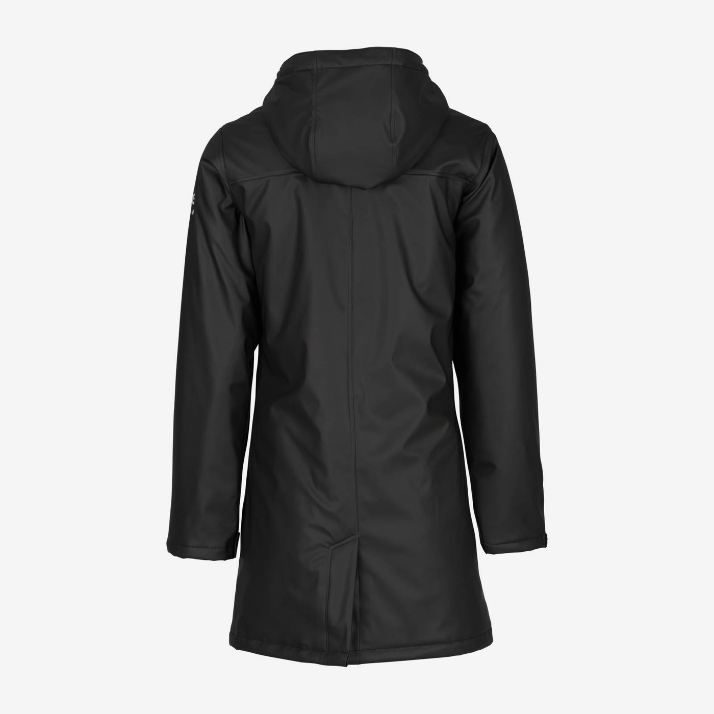Horze Billie Women's PU Raincoat with Fleece - Black