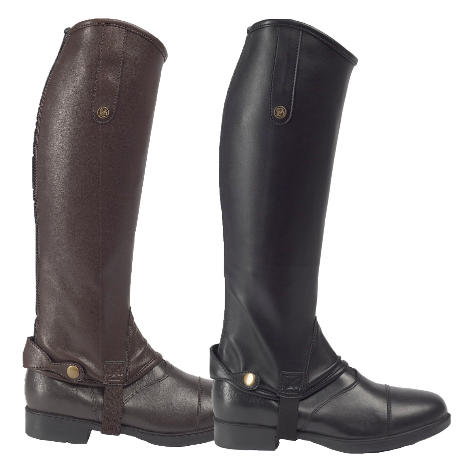 brogini vicenza leather gaiters