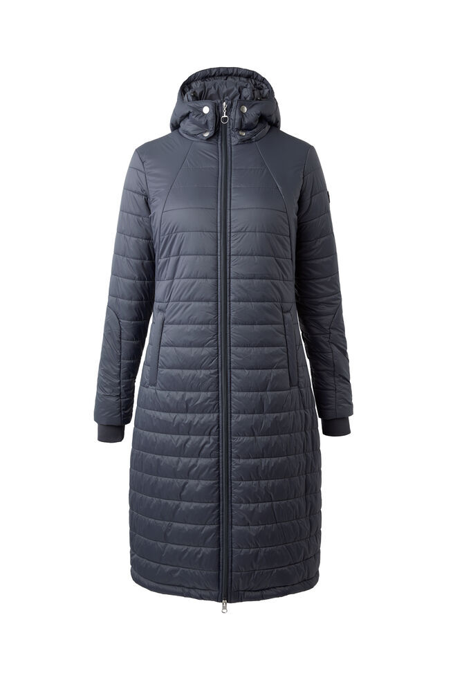Horze Cecilia Women s Padded Long Riding Coat Ink Blue