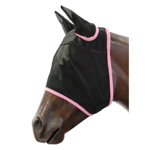 Showmaster Black Mesh Fly Mask with Mesh Ears - Picture 5 of 7