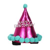 QHP Horse Birthday Hat - Fuchsia