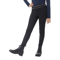 QHP Eden Junior Riding tights - Black