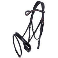 QHP Amor Bridle - Black/ Rose Gold