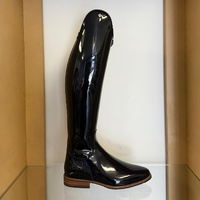 39 XS MC - DeNiro Bellini Patent Dressage Boots - In Stock