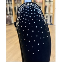 38 MA  L - DeNiro Bellini Swarovski Suede Dressage Boots - In Stock