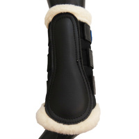 Equinenz Breathable Wool Dressage Boots [Size: L] [Colour: Black]