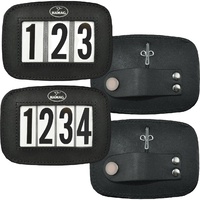 Hamag Leather Bridle Number Holders (Pair)