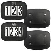 Hamag Leather Halter Number Holders (Pair)