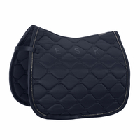 Eskadron Classic Sports Mattgloss Crystal Dressage Saddle Pad - Dark Navy