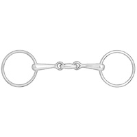 Double Jointed Loose Ring Snaffle Bit