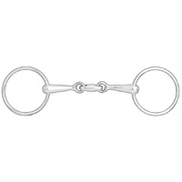 Double Jointed Loose Ring Snaffle Bit