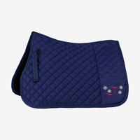 Horze Scout Pony Saddle Pad - Blue Print Dark Blue