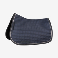 Horze Glarus All Purpose Saddle Pad with Metallic Braiding - Iron Gate Grey