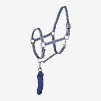 Horze Glarus Halter & Lead Set- Marlin Blue - Size: Pony