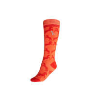 Horze Kids Jacquard Knit Riding Socks - Mandarine Orange