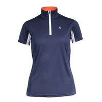 Horze Trista Women's Short-Sleeved Functional Shirt - Navy