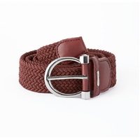 Horze Yara Unisex Stretch Belt - Merlot Wine Red