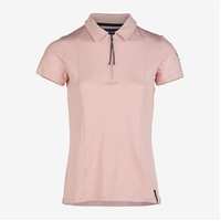 B Vertigo Claudine Women's Short Sleeve Polo Shirt - Silver Pink - Size: AU 8 only
