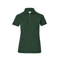 Horze Tiana Pique Short Sleeve Shirt - Mountain View Green - Size: AU 14 only