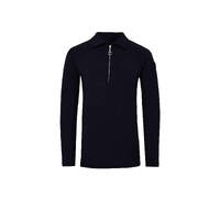 Horze Tiana Pique Long Sleeve Shirt - Dark Navy - Size: 44 (AU 16) Only