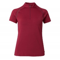 Horze Mia Women's Short Sleeve Training Shirt - Anemone Dark Pink