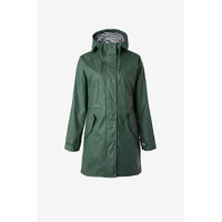 Horze Dania Women's PU Rain Coat with Jersey Lining - Cilantro Green