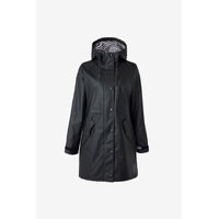 Horze Dania Women's PU Rain Coat with Jersey Lining - Dark Navy