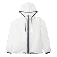 B Vertigo Remi Youth Transparent Rain Jacket - Clear - Dark Navy