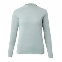 Horze Gabriela Training Shirt with UV Protection - Aqua Grey Green