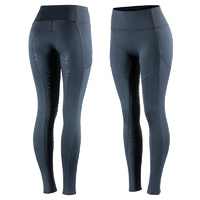 Horze Kira Ladies Riding Tights Size 14 - Dark Navy