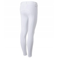 Horze Kids Active Silicone Grip Full Seat Breeches - White