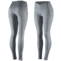 Horze Leigh Womens Silicone Full Seat Tights - Charcoal Grey