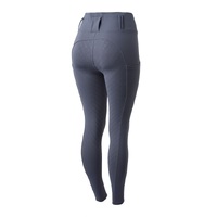 Horze Everly Women's Full Grip Riding Tights - Steel Grey