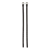 Horze Marseille Leather Spur Straps - Brown with Silver Crystal Buckle