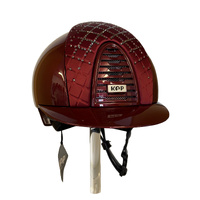 KEP Helmet Chromo 2.0 Shiny Bordeaux with Satin Milano and Swarovski