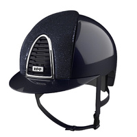 In Stock - KEP Helmet Chromo 2.0  Shine Blue, Glitter Blue Front