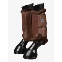 LeMieux Fleece Lined Brushing Boots - Brown