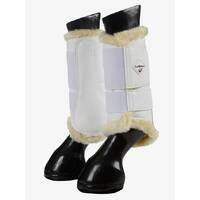 LeMieux Fleece Lined Brushing Boots - White