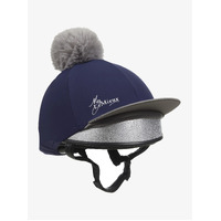 LeMieux Pom Pom Hat Silk [Colour: Navy/Grey]