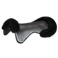 Acavallo Just Gel Lambswool Half Pad - Black