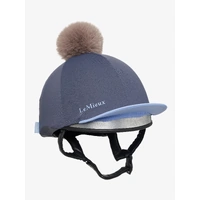 LeMieux Pom Pom Hat Silk [Colour: Esme Hat Silk Dusk Blue]