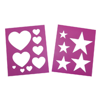 Eureka Heart & Star Hindquarter Stencil 2 Pack