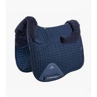 PEI Merino Wool European Dressage Saddle Pad - Navy / Navy - Full size