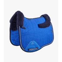 PEI Merino Wool European Dressage Saddle Pad - Royal Blue/Navy Wool - Full size