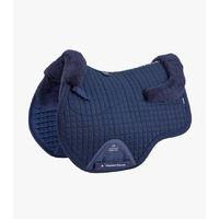 Premier Equine Merino Wool European GP/Jump Saddle Pad - Navy/Navy Wool - Full size