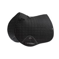 Premier Equine Plain Cotton Close Contact Cotton GP/ Jump Saddle Pad- Black