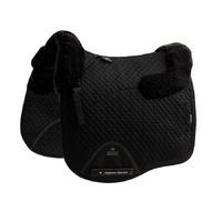 Premier Equine Pony Merino Wool Half Lined European Dressage Square - Black/Black