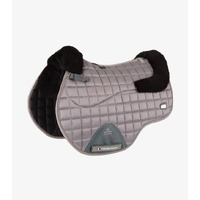 PEI Atlantis Satin Wool GP/Jump Saddle Pad - Grey/Black Wool - Full Size