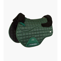 PEI Atlantis Satin Wool GP/Jump Saddle Pad - Olive/Black Wool - Full size
