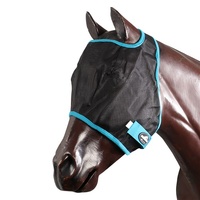 Showmaster Fly Mask - Black/Turquoise